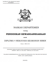 Image of E-Book Hanjar Pendidikan Kewarganegaraan Prodi Rekamsiber