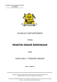 Image of E-Book Hanjar Praktek Desain Kendaraan Prodi Otoranpur