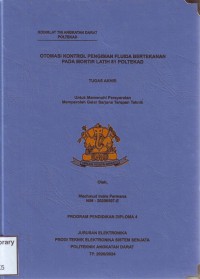 Image of Otomasi Kontrol Pengisian Fluida Bertekanan Pada Mortir Latih 81 Poltekad