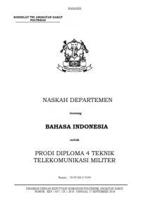 Image of E-Book Hanjar Bahasa Indonesia Prodi Telkommil