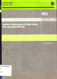 Image of Ballistic Resistance of Body Armor NIJ Standard-0101.06