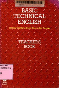 Image of Basic Technical English-Teacher`s Book