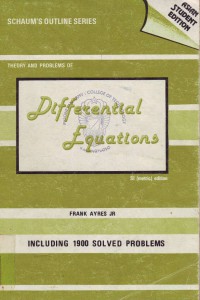 Image of Schaum`s Outline Series Theory and Problems of Differential Equations