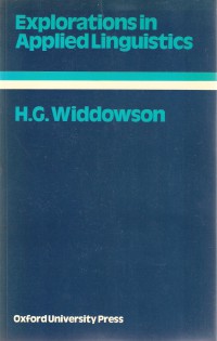 Image of Exploration in Applied linguistics 1