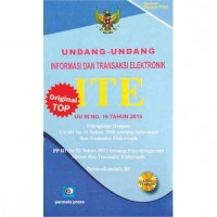 Image of Undang-Undang Informasi Dan Transaksi Elektronik (ITE)