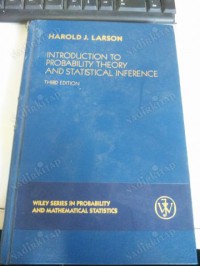 Image of Introduction to probability theory and ststistical inference