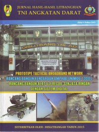 Image of Jurnal Hasil-Hasil Litbanghan TNI Angkatan Darat Edisi 4