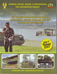 Image of Jurnal Hasil-Hasil Litbanghan TNI Angkatan Darat Edisi 6