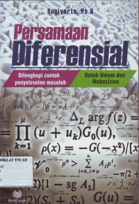 Image of PERSAMAAN DIFERENSIAL: Dilengkapi contoh penyelesaian masalah