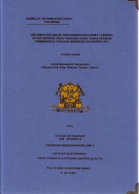 Image of Implementasi Image Processing Pada Robot Beroda Untuk Mendeteksi Objek Manusia Guna Tugas Operasi Pembebasan Tawanan Berbasis Raspberry PI 4