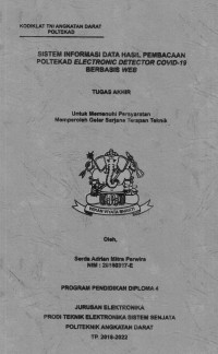 Image of Sistem Informasi Data Hasil Pembacaan Poltekad Electronic Detector Covid-19 Berbasis Web