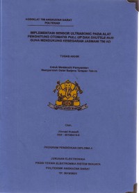 Image of Implementasi Sensor Ultrasonik Pada Alat Penghitung Otomatis Pull Up Dan Shuttle Run Guna Mendukung Kesegaran Jasmani TNI AD