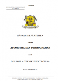 Image of E-Book Hanjar Algoritma dan Pemrograman  Prodi Elkasista