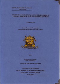 Image of Rancang Bangun Drone Water Dengan Remote Control Menggunakan Sistem Ballast Tank