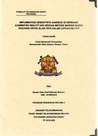 Image of Implementasi Design Peta Sandbox 3D Berbasisi Augmented Reality (AR) Dengan Metode Marker Based Tracking Untuk Gladi Peta Dalam Latihan Militer