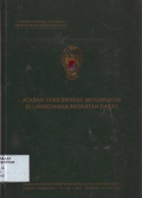 Image of Atasan Yang Berhak Menghukum di Lingkungan Angkatan Darat