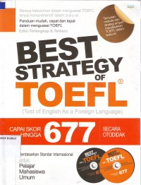 Image of BEST STRATEGY OF TOEFL (Test of English As a Foreign Language)