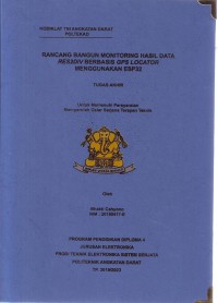 Image of Rancang Bangun Monitoring Hasil Data RES2DIV Berbasis GPS Locator Menggunakan ESP32