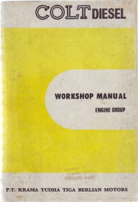 Image of Colt Diesel : Workshop Manual Engine Group