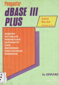 Image of Pengantar dBase III Plus