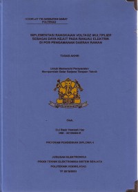 Image of Implementasi Rangkaian Voltage Multiplier Sebagai Daya Kejut Pada Ranjau Elektrik Di Pos Pengamanan Daerah