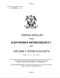 Image of E-Book Hanjar Elektronika Sistem Senjata 1 Prodi Elkasista