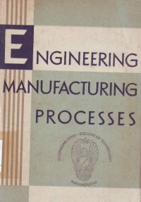 Image of Engineering Manufacturing Processes In Machine And Assembly Shops