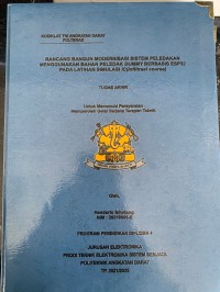 Image of Rancang Bangun Modernisasi Sistem Peledakan menggunakan Bahan Peledak Dummy Berbasis ESP32 pada Latihan Simulasi IC (Infiltrasi Course)