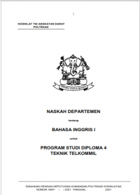 Image of E-Book Hanjar Bahasa Inggris 1 Prodi Telkommil