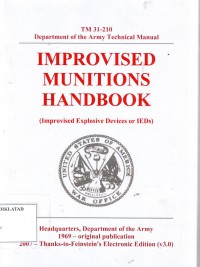 Image of Improvised Munitions Handbook (Improvised Explosive Devices or IEDs)