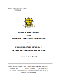 Image of E-Book Hanjar Instalasi Jaringan Telkom Prodi Telkommil