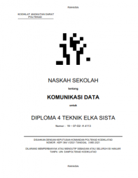 Image of E-Book Hanjar Komunikasi Data Prodi Elkasista