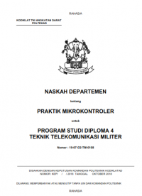 Image of E-Book Hanjar Praktik Mikrokontroler Prodi Telkommil