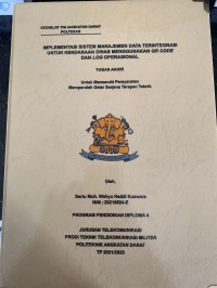 Image of Implementasi Sistem Manajemen Data Terintegrasi untuk Kendaraan Dinas menggunakan QR Code dan Log Operasional