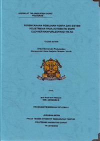 Image of Perencanaan Pemilihan Pompa Dan Sistem Kelistrikan Pada Automatic Bore Cleaner Ranpur Leopard TNI AD