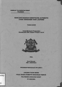 Image of Rancang Bangun Konstruksi Automatic Chain Tensioner Tank Leopard