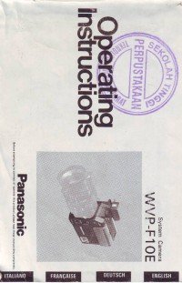 Image of Operating Instructions-System Camera WVP-F10E