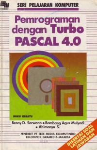 Image of Seri pelajaran Komputer-Pemrograman dengan Turbo Pascal 4.0
