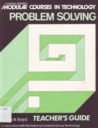 Image of Schools Council-Modular Courses In technology-Problem Solving-Teacher`s Guide