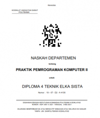 Image of E-Book Hanjar Pemrograman Komputer 2, Prodi Elkasista