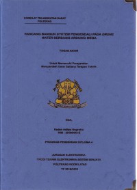 Image of Rancang Bangun System Pengendali Pada Drone Water Berbasis Arduino Mega
