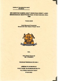 Image of Implementasi Kamera Night Vision Pada Robot Laser Menggunakan Smartphone Pada VR Box Secara Real Time