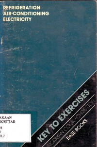 Image of Refrigeration Air-conditioning Electricity - Key to Exercices