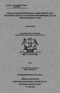 Image of Rancang Bangun Pengukur Jarak Efektif Pada Bolawrap Untuk Alat Kelengkapan Personel Dalam Melaksanakan Tugas