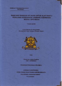 Image of Rancang Bangun Aplikasi Untuk Alat Bantu Penilaian Kesegaran Jasmani A Berbasis Modul GPS Neo-6